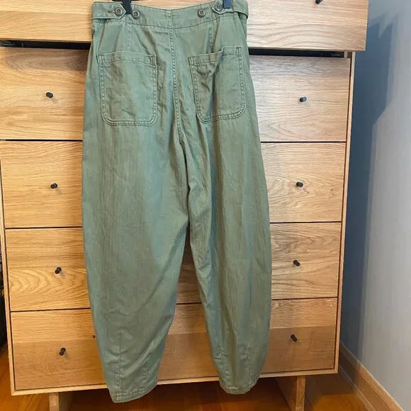 Polo Ralph Lauren relaxed herringbone crop pants in US size 2 - Picture 3 of 4